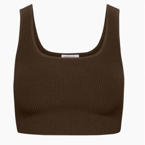 Aritzia Babaton Sculpt Knit Cropped Tank